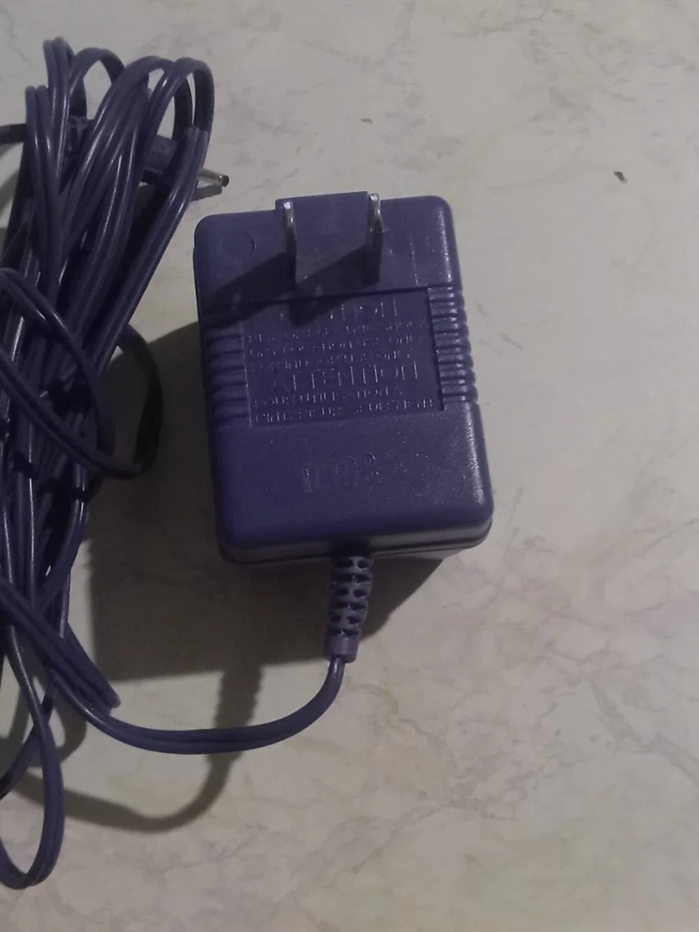 GameBoy Color AC Adapter Charger Tested Indigo Purple AP-1430